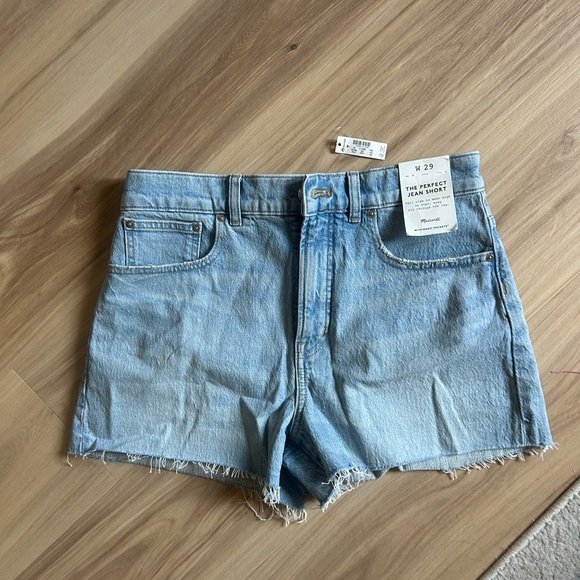 Madewell Pants - Madewell Light Blue Denim Cutoff Shorts